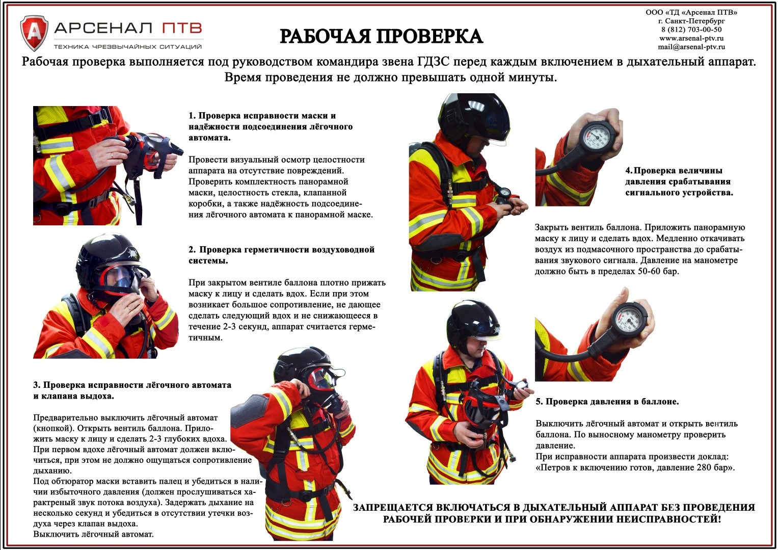 Проверки СИЗОД ДПА-300. Боевая (ранее рабочая) проверка и проверка №1 -  Начкарка.рф